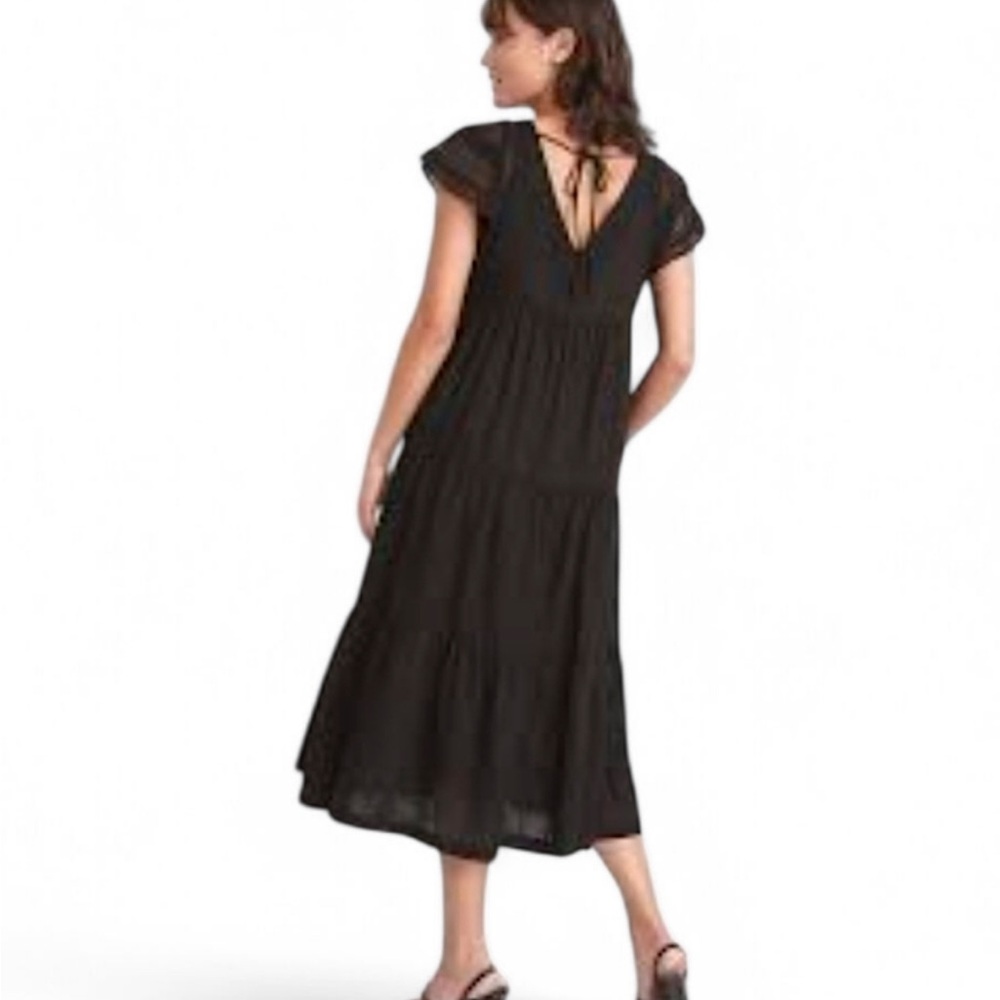 Old Navy black midi dress - Picture 2 of 8